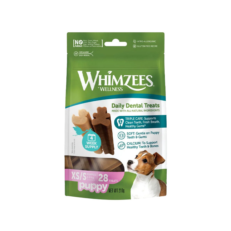 Whimzees-Puppy snack vegetale per pulizia dentale - 