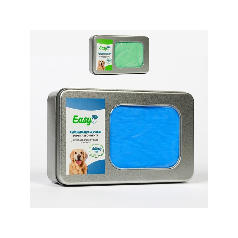 Easypu - EasyDry Handtuch für Hunde Farbe Blau | 66 x 43 cm - 