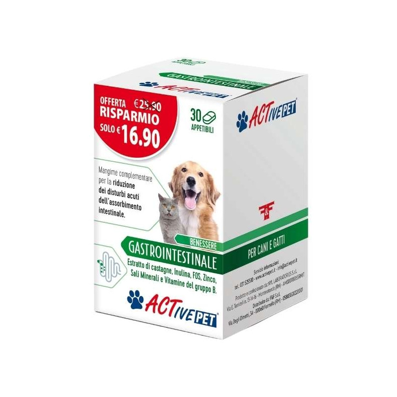 Felpharma - Active Pet Gastrointestinal 30 Tablets - 