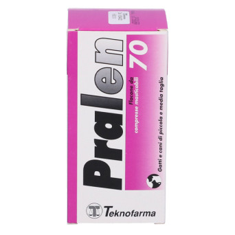 Teknofarma - Pralen tablets for cats, small and medium-sized dogs - Multipurpose vermifuge anthelmintic 70cpr