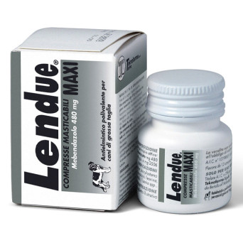 Teknofarma - Lendue maxi tablets for medium and large dogs - Multipurpose vermifuge anthelmintic 8X480MG - 