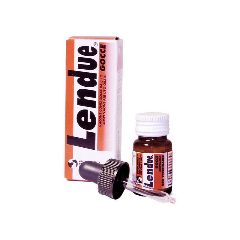 Teknofarma - Lendue drops for puppies, dogs and cats - Multipurpose anthelmintic vermifuge 12gr - 