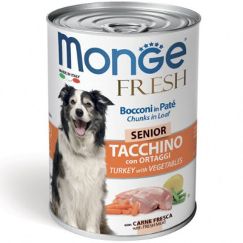 MONGE Senior Tacchino con Ortaggi 400 gr. - 