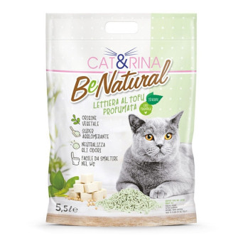 Record - Cat & Rina BeNatural Ecological Litter with Tofu Green Tea Scent 5.50LT - 