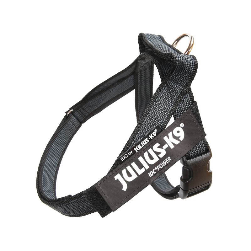 JULIUS K9 - Dog Harness Julius-k9 IDC Color & Gray Belt Harness Color Black Size 1 - 