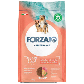 FORZA10 Cane Light Maintenace Tonno e Riso 12,5 kg - 