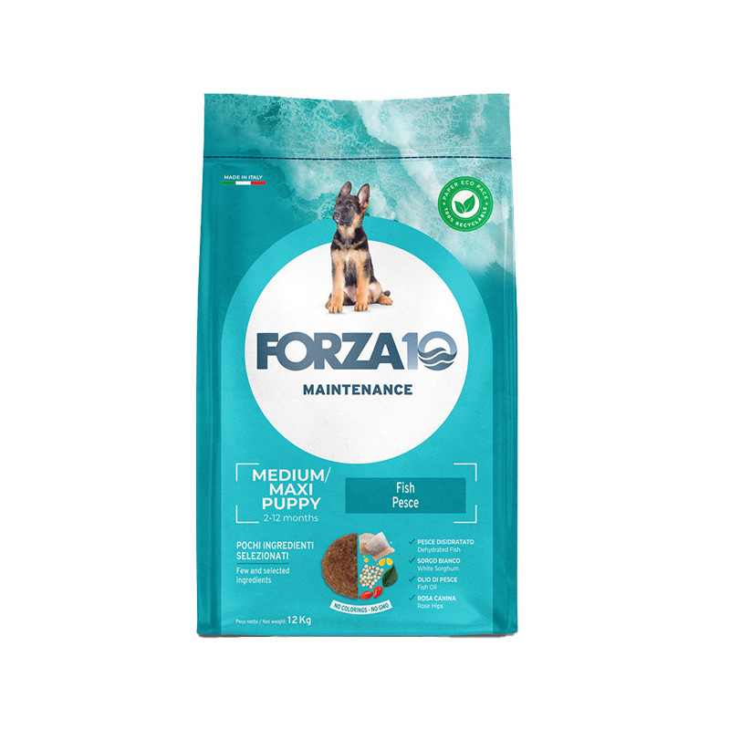 FORZA10 cane puppy junior med/maxi pesce 12,5 kg - 