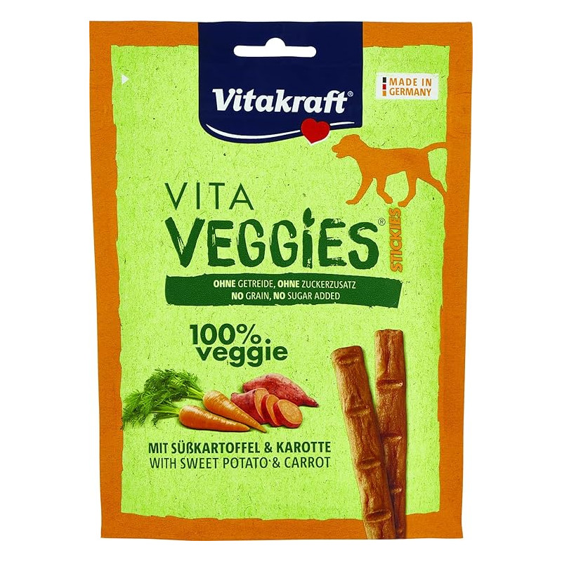 Vitakraft - Vita Veggie Dog Sticks Süßkartoffeln und Karotten 80 Gr. - 