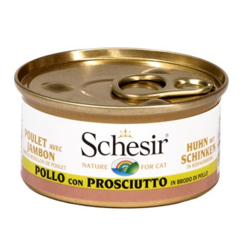 Schesir Gatto Pollo con Prosciutto in Brodo 70 gr.