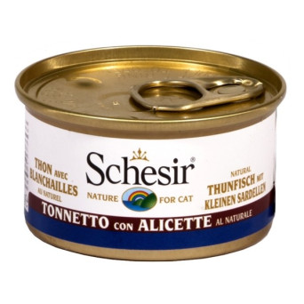 Schesir Gatto Tonnetto con Alicette al Naturale 85 gr.