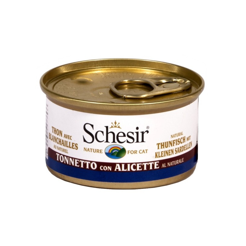 Schesir Gatto Tonnetto con Alicette al Naturale 85 gr. - 