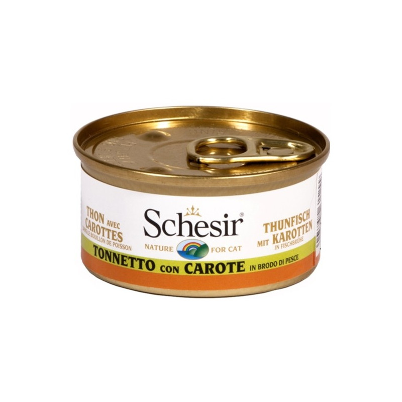 Schesir Gatto Tonnetto con Carote in Brodo 70 gr. - 