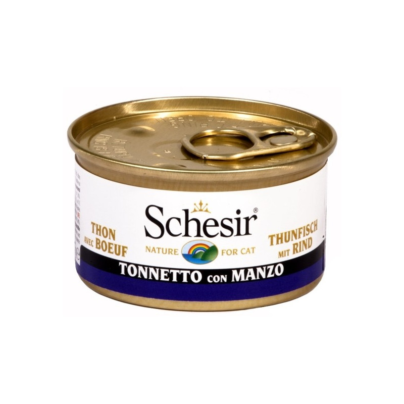 Schesir Gatto Tonnetto con Filetti di Manzo in Gelatina 85 gr. - 