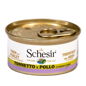 Schesir Gatto Tonnetto with Chicken Fillets in Broth 70 gr.