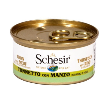 Schesir Gatto Tonnetto con Manzo in Brodo 70 gr.