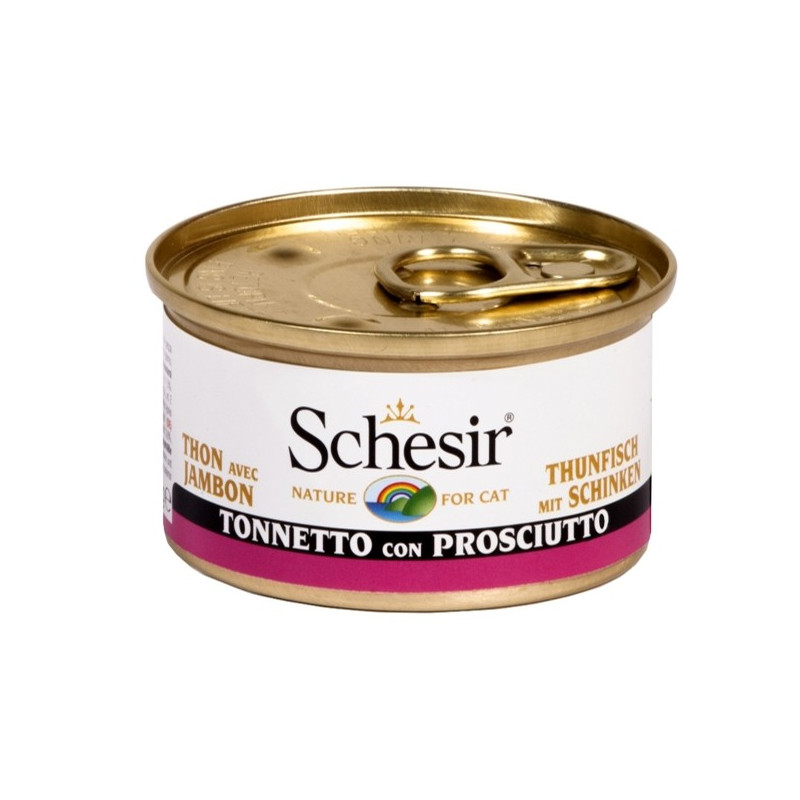 Schesir Gatto Tonnetto con Prosciutto in Gelatina 85 gr. - 