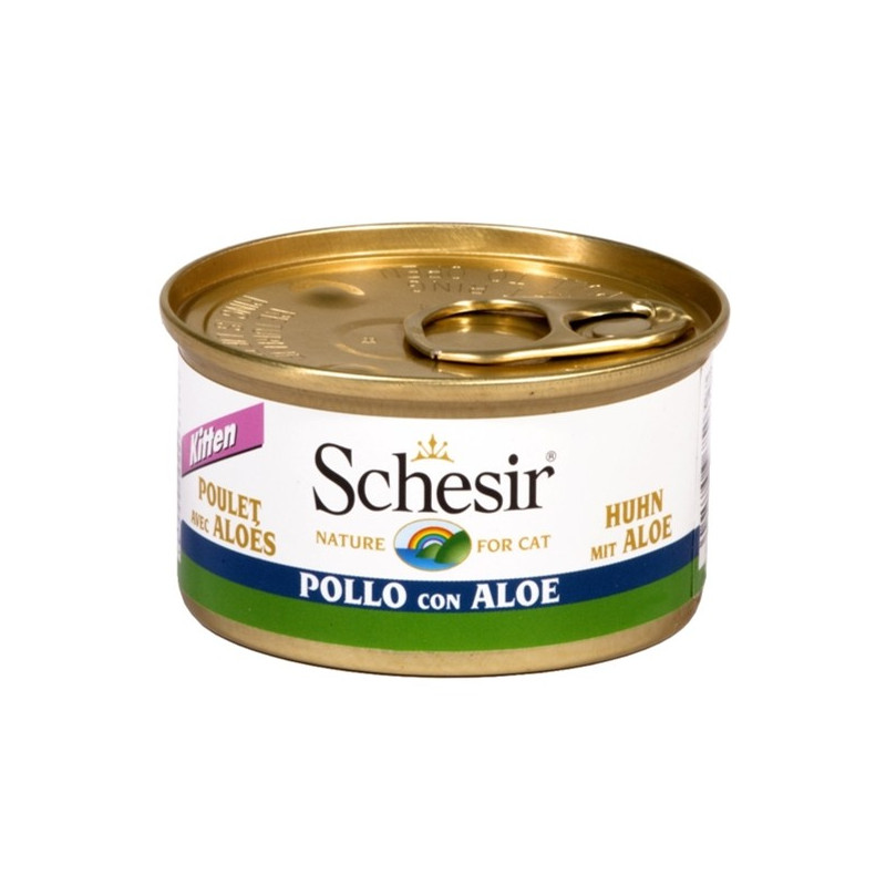 Schesir Kitten Filetti di Pollo con Aloe in Gelatina 85 gr. - 