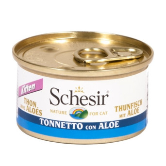 Schesir Gatto Kitten Thunfisch mit Aloe in Gelee 85 gr.