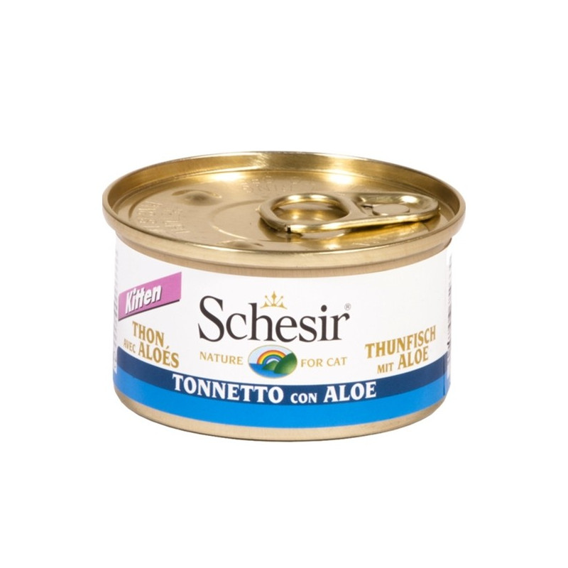 Schesir Gatto Kitten Tonnetto con Aloe in Gelatina 85 gr. - 