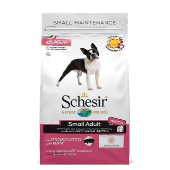 SCHESIR Cane Adult Dry Line Mini Mantenimento con Prosciutto 800 gr. - 