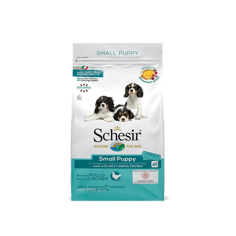 Schesir Cane Dry Line Mini Puppy con Pollo 800 gr. - 