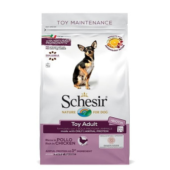 Schesir Cane Dry Line Toy Mantenimento con Pollo 800 gr. - 