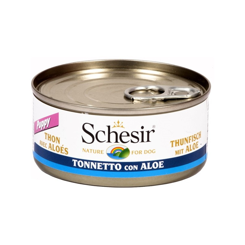 Schesir Cane Puppy Tonnetto con Aloe in Gelatina  6 lattine 150 g. - 