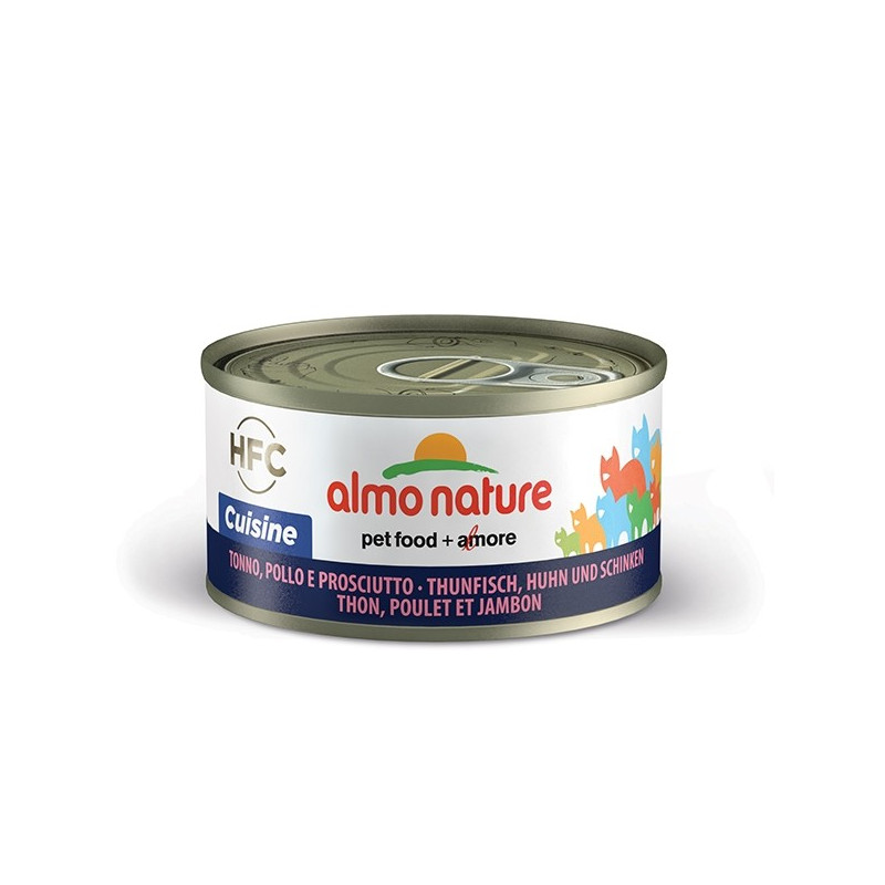 Almo Nature Gatto HFC Cuisine Tonno, Pollo e Prosciutto gr.70 - 