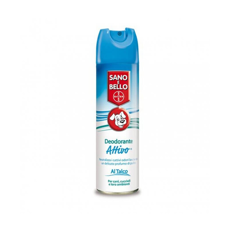 BAYER Deodorante Talco Attivo 250 ml. Sano & Bello - 