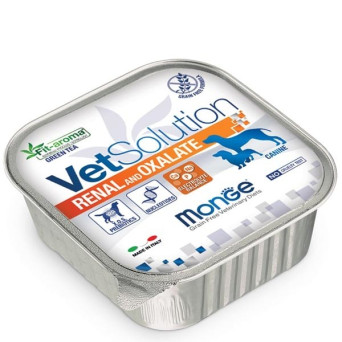 MONGE VET CANE SOLUTION RENAL OXALATE 12 vaschette x 150 gr.