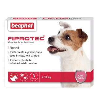 FIPROTEC SPOT-ON CANE PICCOLO 3 pipette. KG. 5-10 - 