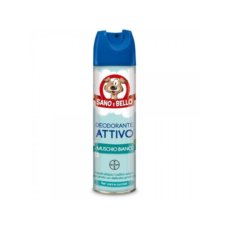 BAYER Deodorante Attivo Muschio Bianco 250 ml. Sano & Bello - 