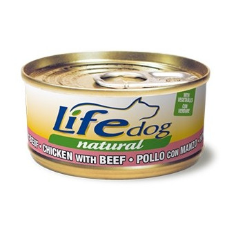 LIFE PET CARE Life Dog Naturale Pollo con Manzo e Verdure 170 gr. - 