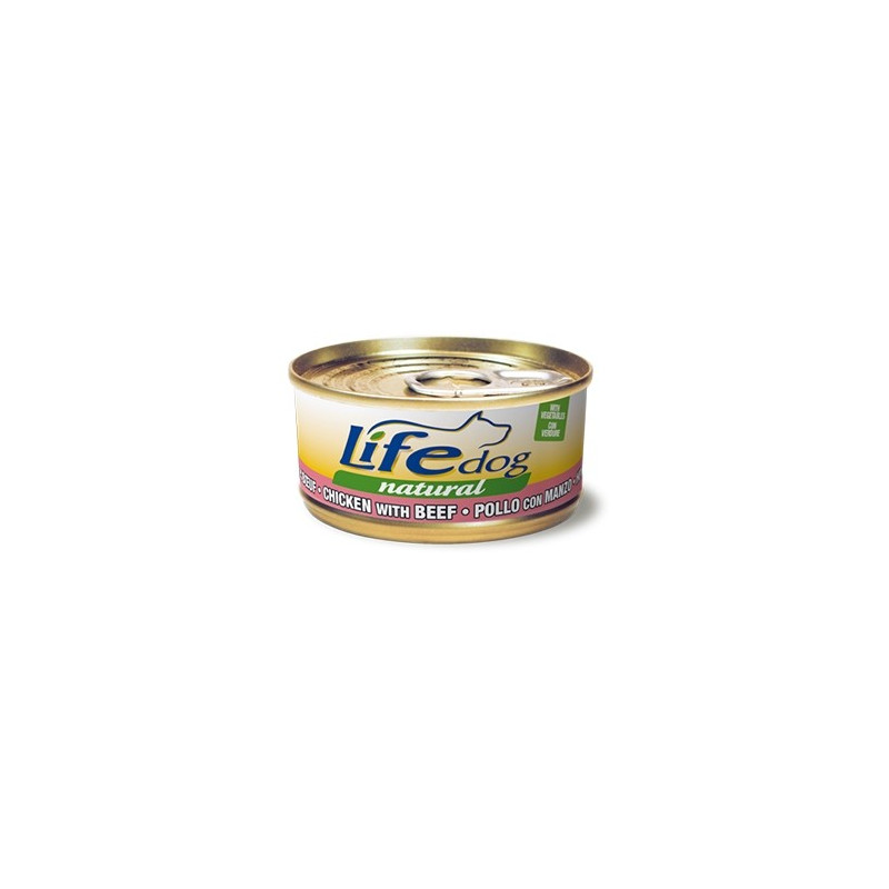 LIFE PET CARE Life Dog Naturale Pollo con Manzo e Verdure 170 gr. - 