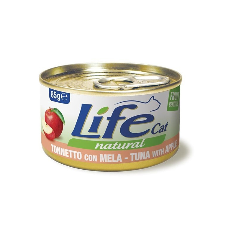 LIFE GATTO NATURAL TONNO MELA 85 gr. - 