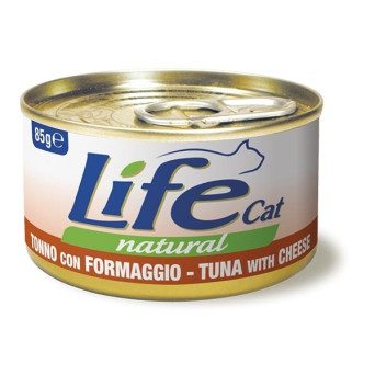 LIFE GATTO NATURAL TONNO FORMAGGIO 85 gr. - 