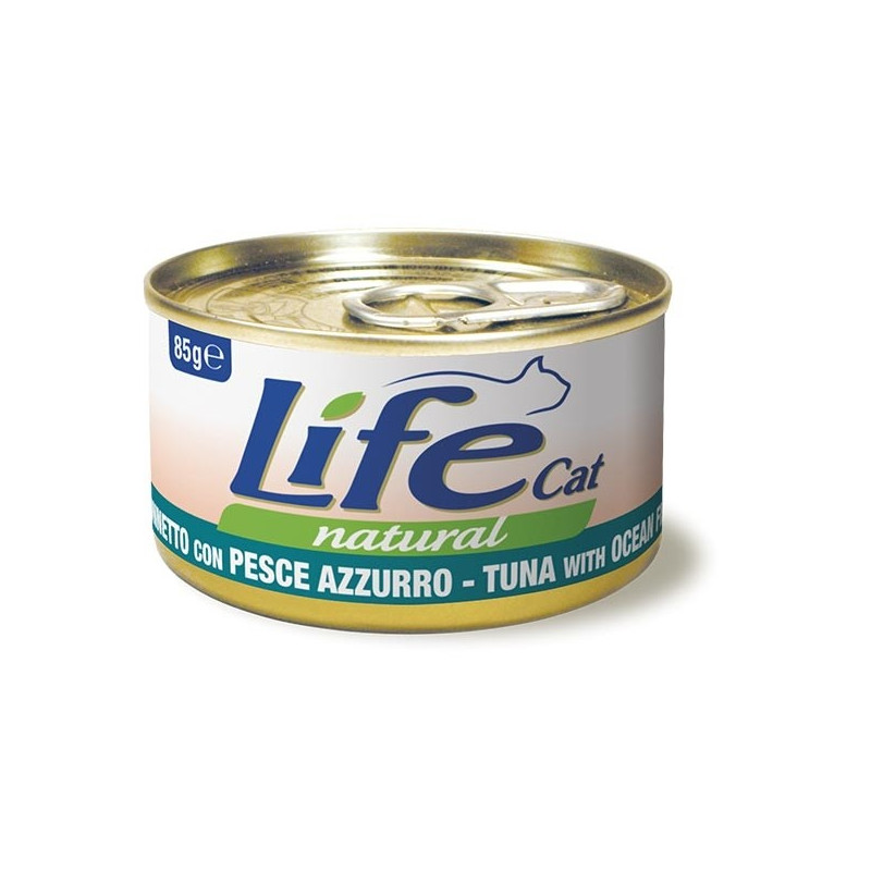 LIFE GATTO NATURAL TONNO PESCE AZZURRO 85 gr. - 