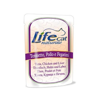 LIFE GATTO  TONNO POLLO FEGATINI 70 gr. - 