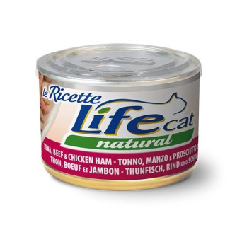 LIFE RICETTE GATTO TONNO MANZO PROSCIUTTO 150 gr. - 