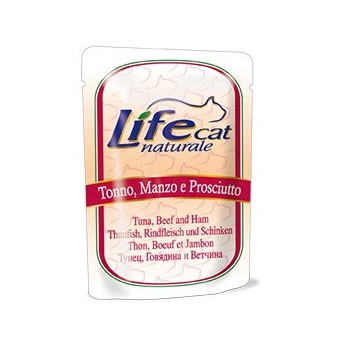 LIFE CAT TUNA BEEF HAM 70 gr.