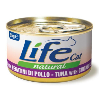 LIFE GATTO FEGATINI DI POLLO E TONNO 85 gr. - 