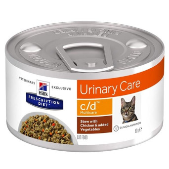 Hill's - c/d Urinary Care Multicare Spezzatino con Pollo e Verdure 82 Gr.