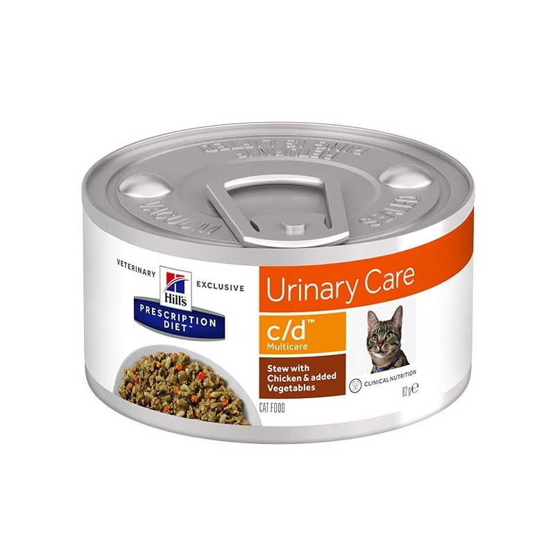 Hill's - c/d Urinary Care Multicare Spezzatino con Pollo e Verdure 82 Gr. - 