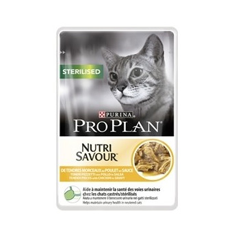 Purina sterilisiert mit Huhn Katze 85 gr.