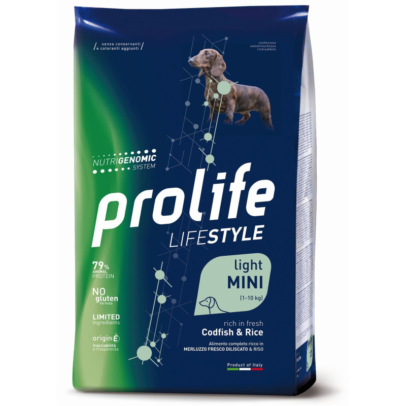 PROLIFE Life Style Adult Light Merluzzo & Riso - Mini 2kg - 