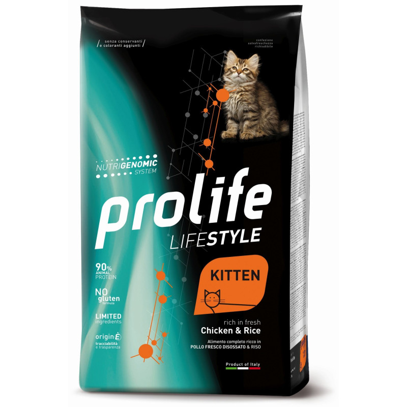 Prolife Gatto Life Style Kitten Pollo Riso 1,5 kg - 