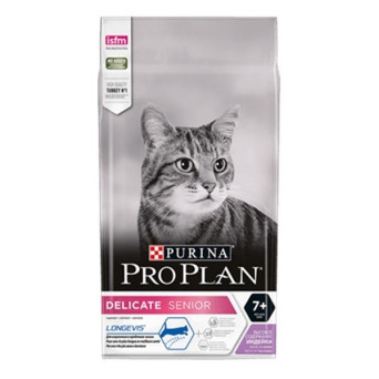 PURINA Pro Plan Delicate Longevis Senior 7+ Reich an Türkei 1,5 Kg.