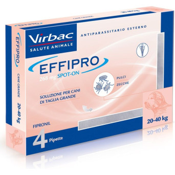 VIRBAC Effipro Spot On Cane 20 40 kg (4 pipettes) - 