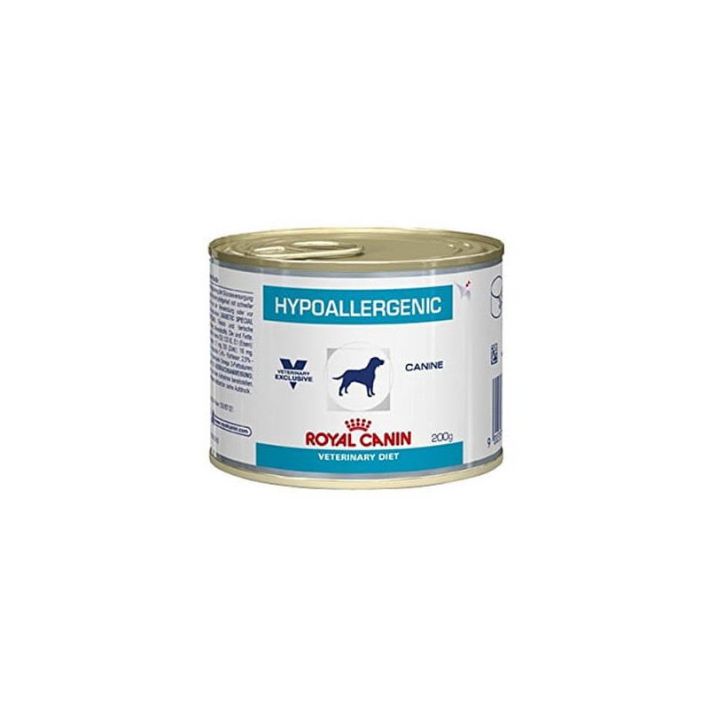 royal canin hypoallergenic cane umido 6 lattine da 200 gr - 