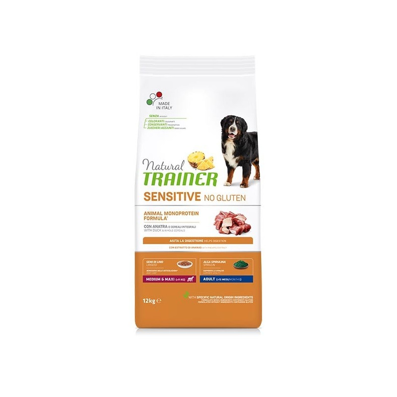 TRAINER Natural Sensitive Adult Medium & Maxi Anatra 3 kg. - 